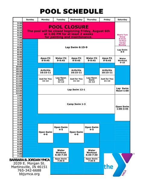 who is jordan on y&r|jordan ymca pool schedule.